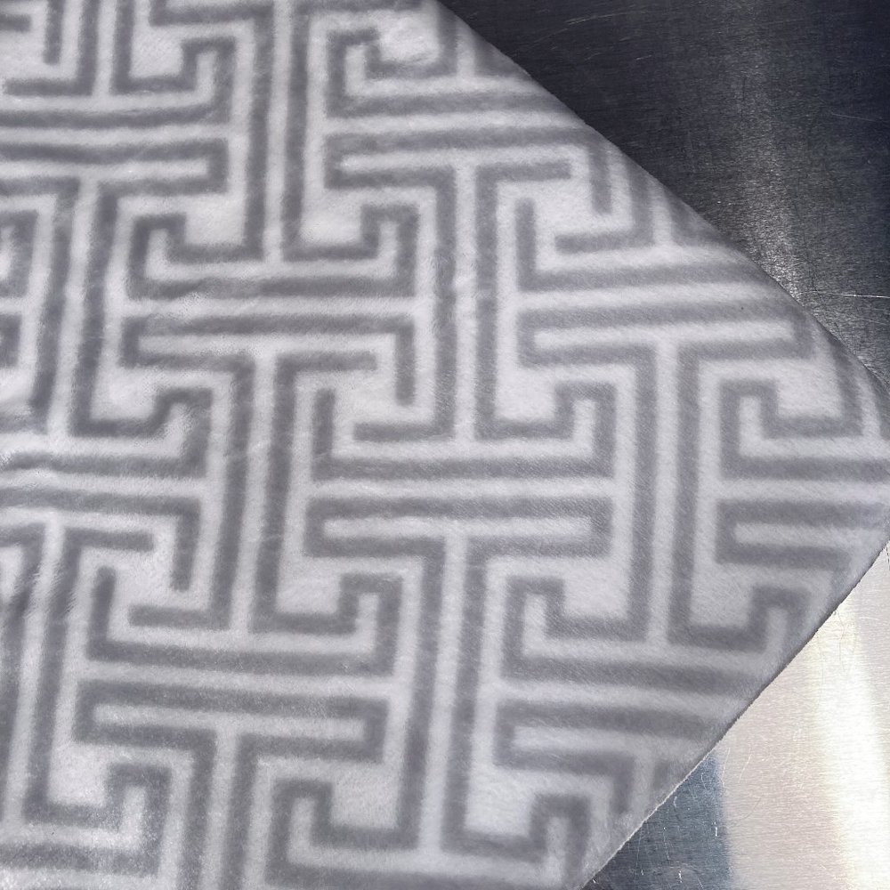 Plush ETOILE Throw Lightweight Soft Blanket - Silver-Gray & White